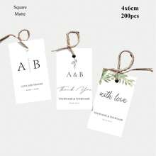 Label Gantung Kustom, Label Suvenir Pernikahan Personalisasi Cetak Dua Sisi dengan Logo, Label yang Dapat Dicetak untuk Botol, Pakaian, Kemasan Makanan, Kartu Hadiah untuk Pesta, Ulang Tahun, Bisnis, Label Ucapan Terima Kasih yang Disesuaikan, Hadiah Personalisasi, Kemasan Estetis - persegi panjang - View 63