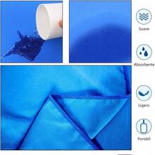 Paquete de 2 Toallas de Microfibra de Secado Rápido, Toallas de Viaje Ligeras y Portátiles, Adecuadas para Playa, Natación, Yoga, Gimnasio, Camping, Senderismo y Otros Deportes (Azul, Paquete de 2) - Verde militar - Ver 5