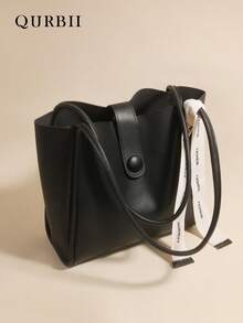 New Large Capacity Minimalist Commuter Tote Bag, Soft Leather Versatile Casual Shoulder Bag For Women, Suitable For Work, Commute, Date, Shopping, Leisure, Vacation, Beach, Music Festival, Party, Wedding, School, Thanksgiving, Halloween Gift