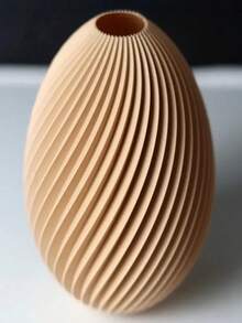 Modern Minimalist Brown Striped Plastic Vase, Suitable For Pampas Grass, Artificial Flowers, Spherical Design, Home Decor, Room Decor, Dining Table Centerpiece, Applicable For Living Room, Wedding Party, Easter Decoration Flower Vase Glass Vase