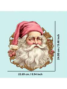 1 pieza/2 piezas/3 piezas Pegatinas con estampado de transferencia de calor de Papá Noel - Parches termoadhesivos aptos para personalizar vaqueros, camisetas, ropa, mochilas, almohadas, camisetas, sudaderas, bolsas de lona DIY