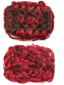 Women's Messy Bun Hair Scrunchie, Brown Curly Bun Hair Piece With Comb, Synthetic Fluffy Updo Hair Extension, With Stretchy Comb, Suitable For Daily Wear - Multicolor - View 24