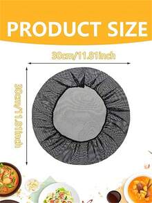 4 件套黑色发网，适用于餐饮服务，男女通用弹性厨师帽，可重复使用的厨房工作人员发网 - 彩色 - 查看 2