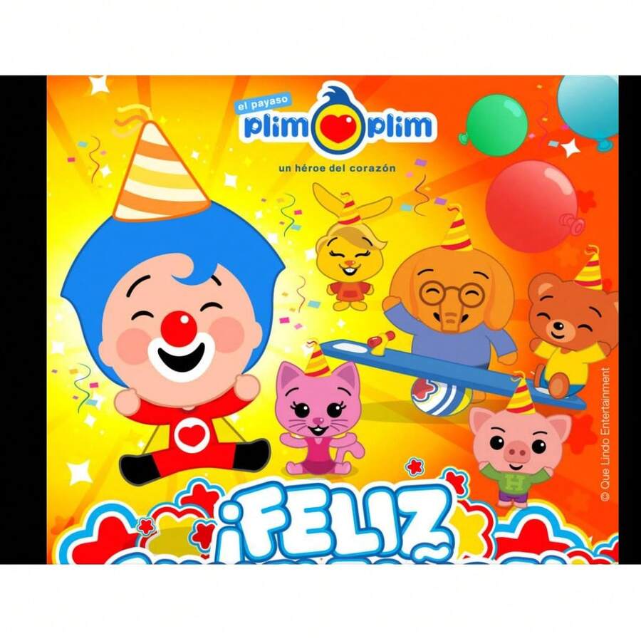Plim Plim Birthday Party Backdrop For Photography Background Birthday Decor - E - 查看 1
