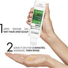Dercos Anti-Dandruff Shampoo For Dry Hair & Sensitive Scalp 200ml, DS Dermatological Shampoo Treats Dandruff & Itchy Scalp, Helps Maintain Microbiome, Selenium + Salicylic Acid - 綠色 - 查看 4
