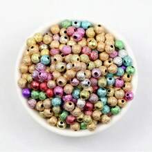 4/6/8/10/12/14/16/20mm Perline rotonde in plastica mista di colori, perline distanziatrici lucide, adatte per la realizzazione di gioielli fai-da-te, bracciali, collane, orecchini, materiali artigianali eleganti, regali per le vacanze, progetti artistici creativi
