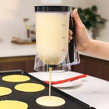 1pcs Cupcake Batter Separator And Dispenser - Handheld Funnel Measuring Cup Tool For Mess-Free Baking - Black - View 1