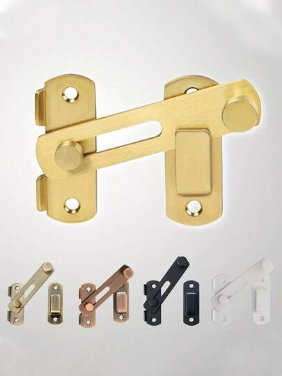 Un juego de cerrojo de puerta tipo volteo de acero inoxidable - Perno de para puertas de granero de madera, puertas francesas corredizas y portones de jardín - Herraje de metal duradero con instalación fácil