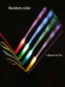 16支/4支装发光光纤棒，LED灯棒，发光派对用品，光纤棒，LED闪光棒，适用于派对、婚礼、新年派对、复活节、春夏派对、圣诞节、感恩节、万圣节及其他场合 - 彩色 - 查看 11