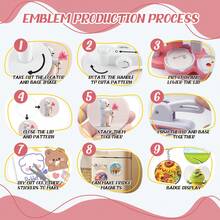 DIY Kids Button Maker For Fridge Magnets And Badges (Pink) - Pink - View 2