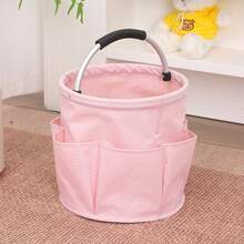 1 pezzo Borsa portaoggetti da giardino con 6 scomparti - In tessuto Oxford durevole, design pieghevole salvaspazio, manico rotondo per un facile trasporto - Cestino portaoggetti essenziale per il giardinaggio domestico e il campeggio all'aperto, organizer per attrezzi da spiaggia, ideale come regalo di Natale