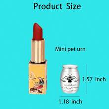 1.57 Inches Small Black Pet Urn Ashes U2013 Keepsake Aluminum Memorial Urn With Engraved Paw Print Design U2013 Cats, Dogs Tiny Pets