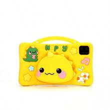 Kids Educational Tablet Learning Computer Android System With Cartoon Protective Case - Galben - Vizualizare 1
