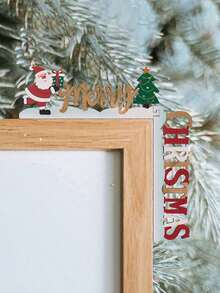1 Pc Home Decor 3D Wooden Christmas Letter Door Frame Pendant Creative Door Corner Table Ornaments Window Frame Fireplace Ornaments Christmas Decorations,Suitable For Wedding Birthday Party Holiday Decoration,Christmas Decor, Room Decor, Home Decor,Christmas Atmosphere Decoration Props, Christmas Decorations Gift, Winter Christmas Decorations Home Christmas Gifts Christmas Decor