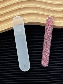 1个装彩色玻璃指甲锉抛光块，易于清洁的指甲护理修甲工具 - 彩色 - 查看 11