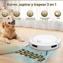 3800pa Robot Vacuum Cleaner, 4 Modes Of Use - White - View 4