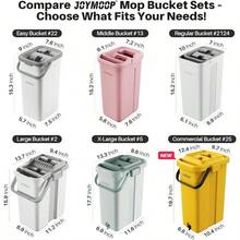 Mop And Bucket Set With Wringer, Flat Mops Floor Cleaning, Wall Mop Cleaner With Long Handle, Hardwood Floor Mop With 4 Microfiber Pads