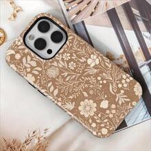 Beige Bohemian Floral Phone Case, Compatible With For Iphone 17, 16Pro Max Plus, Phone Protectors For Mobile Phones, Skull Phone Case Women, Novelty Case, Premium Phone Cover, Sturdy Phone Holder, For Iphone Xxyecimal, Women Phone Case Users - 混合色1 - 查看 8
