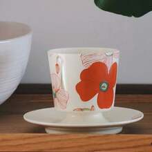 240ml Retro Ceramic Cup, High-Quality New Design Stylish Mug For Coffee, Water, Tea, Great Gift For Women, Afternoon Tea