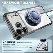 Funda magnética transparente para Galaxy A06 A16 A26 A36 A56 S25 Ultra S24 Ultra, compatible con MagSafe, con protector de lente de cámara incorporado, revestimiento de lujo de TPU suave y transparente, a prueba de golpes, delgada y fina para la serie