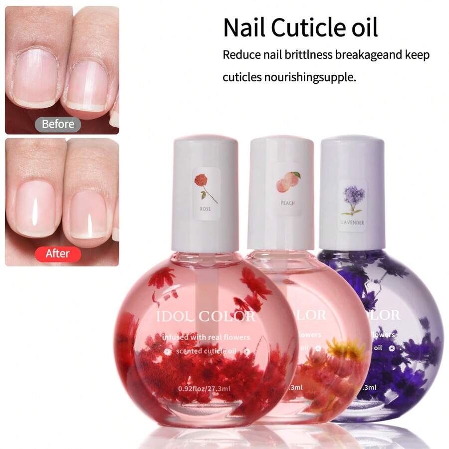 Dầu dưỡng móng IDOL COLOR, 27,3ml/0,92 FL Oz, phục hồi và tái tạo lớp biểu bì - Liệu pháp spa hữu cơ - Cho móng chắc khỏe hơn - Nhiều màu - Xem 1