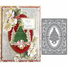 1 Pc Christmas Tree Metal Cutting Die For Card Making Metal Die Cutting Die Template For Scrapbook Album Diary Greeting Card Embossed Paper Craft Decoration