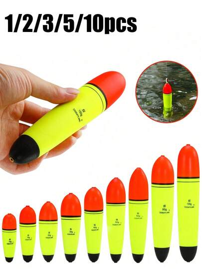 Flytande flöten med hög flytkraft, 1 st, för sänken på 10-100 g - solid EVA-kärna, lågt motstånd och långt utkast - skydd av koppartråd, professionella fiskeflöten i EVA-skum, flera storlekar/vikter, koppartrådsport, bönkontroll, för sötvatten och saltvatten