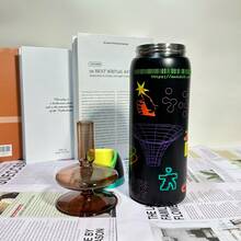 OWal* Water Bottle Insulated Stainless Steel Water Bottle With Straw For Sports, Travel 32 Oz, Perfect For Travel, Home, Office, Summer Sips, Ice Drinks & Hot Drinks - Ngón tay đen - Xem 3