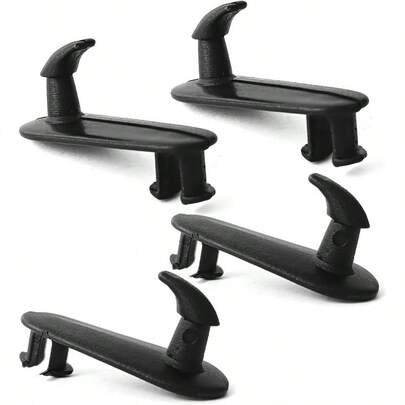 4 piezas de sujecin para alfombra de coche compatibles con, accesorios de clip para tapete de carga, color negro