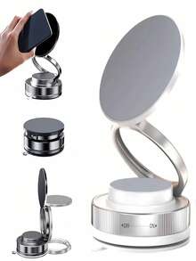 1pc N52 Super Strong Magnetic Phone Holder, Multi-Functional 360° Rotatable Foldable Magnetic Phone Stand, Suitable For Car, Business Trip, Travel Photography, Yoga, Home Streaming, Desk, Airplane, Cruise, Compatible With All Phones, Includes Magnetic Ring, Magnetic Pad, And Instructions (Multiple Models And Colors Available)