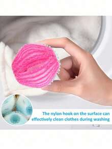 宠物毛发去除洗衣机球，蓬松洗衣球 - 防，洗衣机清洁球，可重复使用且耐用的绒毛收集器，保持衣物和床上用品无毛，宠物主人必备 - 提升您的洗衣体验 - 紅色 - 查看 3