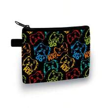 Cool Coin Purse, Gamers'Style, Wallet In Colourful,Festive Game Printed Wallet - Casual Style, Polyester Material Gamers'Style - Multicolor - View 5