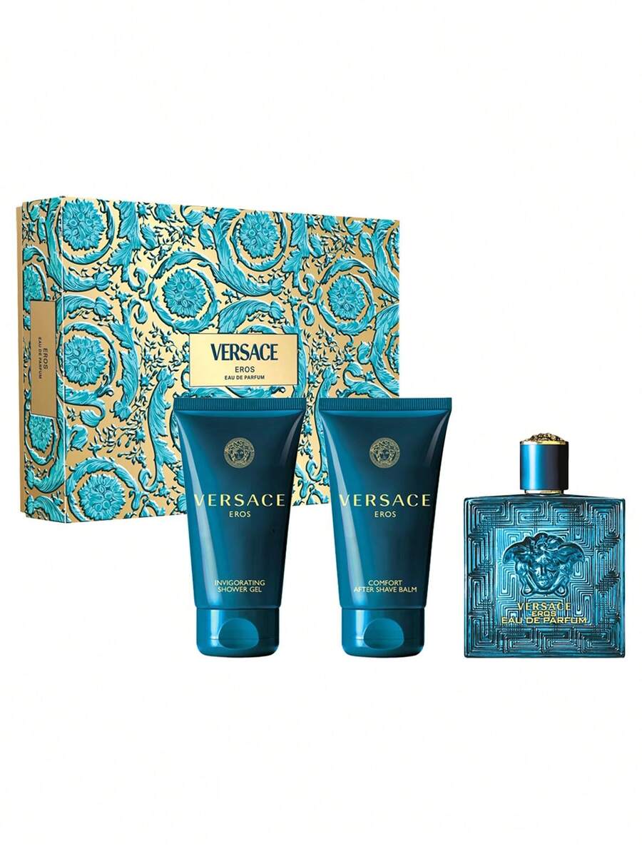 Versace Bộ 3 món dành cho nam (EDT 50ml + Dầu gội đầu và dưỡng thể 50ml + Sáp dưỡng sau khi cạo râu 50ml) Hương thơm 1,7oz/50ml*3 Lưu hương lâu dài Bạn trai Chồng Cha Anh trai Sinh nhật Tiệc tốt nghiệp Du lịch Cắm trại Ngoài trời Trường học Chuyến đi khuôn viên trường Lễ hội Kỷ niệm Mùa hè Mùa thu Mùa thu Halloween Lựa chọn mùa hè Những thứ không thể thiếu trong mùa hè Cổ điển mùa hè Majestic Luxe Sự sang trọng dễ dàng SimpleLuxe Quà tặng Charm Vibe Sử dụng hàng ngày - nhiều mùi hương - Xem 1