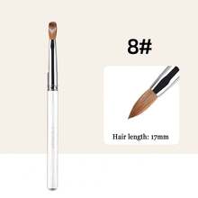 Wholesale Round 100# Kolinsky Acrylic Oval Nail Brush 16/22# Japanese Nail Brush Manicure Brush