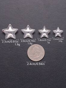10pcs/Set Metal Five-Pointed Star Buttons, Versatile Decoration For Women's Shirts, Cardigans, Coats, Sweaters, Suits, Uniforms, DIY Crafts, Bouquets, Shoes, Hats, Sewing & Household Tools Accessories - Multicolor - View 8