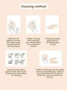 1 Pair Of Double Sided Self-Adhesive Bra Pads, Chest Pads Adhesive Pads, Reusable Padding Pads, Bra Bikini Invisible Thickened Chest Pads Waterproof For Swimming