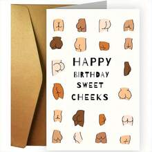 1pc Fun And Creative Birthday Cards, (6.5"X4.5"), Birthday Gifts For Girlfriends, Wives, Women, Unusual Items, Perfect Birthday Gifts For Colleagues, Family, Small Business Supplies (Envelopes, Greeting Cards), Christmas (Random Color, Random Style)