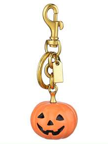 1 قلادة مفتاح بشكل قرع وجمجمة للهالوين، إكسسوارات السيارة والحقيبة والهدايا للأصدقاء والمعلمين في عيد الميلاد والهالوين، حامل بطاقة الهوية وإكسسوارات الحقيبة