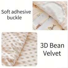 1 Stück super weiches Baby Pucktuch, Neugeborenen Anti-Erschrecken Schmetterling Pucktuch, 3D gepunktete Plüschdecke, dicke Schlafanzug Strampeldecke für Herbst/Winter, tolles Weihnachts-, Halloween-, Neujahrsgeschenk für Babys