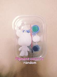 10 pezzi Set di pittura fai-da-te con orsetti fluidi, decorazione graffiti dipinta a mano, comprende colori, cucchiai, orsetti di plastica, pennelli, forniture creative per artigianato, set di pittura per il ritorno a scuola, laurea, eventi di festa, regali significativi per le vacanze, adatto anche per riempire le calze di Natale (disponibili orsetti con testa grande e testa piccola, colori casuali)