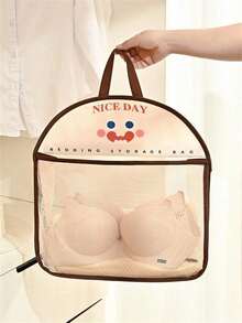 1 Piece Hanging Mesh Storage Bag, Polyester Breathable Washable Laundry Storage Bag, Wall Mounted Underwear And Sock Classification Bag Laundry Bag Sundries Underwear Bra Clothes Lingerie Panties Pants Jeans Socks-Shirt Dress Shoes, Packing Essentials, Cover Clothes Storage Drawer/Wardrobe Organiser/Closet Storage/Quilted Bag Underbed Organizer Box Hanging Closet Organizer Organization And Storage Organizer Storage Containers Hanging Organizer Wardrobe Closet Bedroom Dorm Essentials Storage - 彩色 - 查看 4