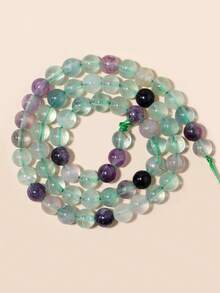 Cuentas de piedras naturales, cuentas sueltas de obsidiana, jade birmano, ojo de tigre, redondas y lisas, piedras preciosas de curación de energía para hacer joyas, pulseras y collares DIY