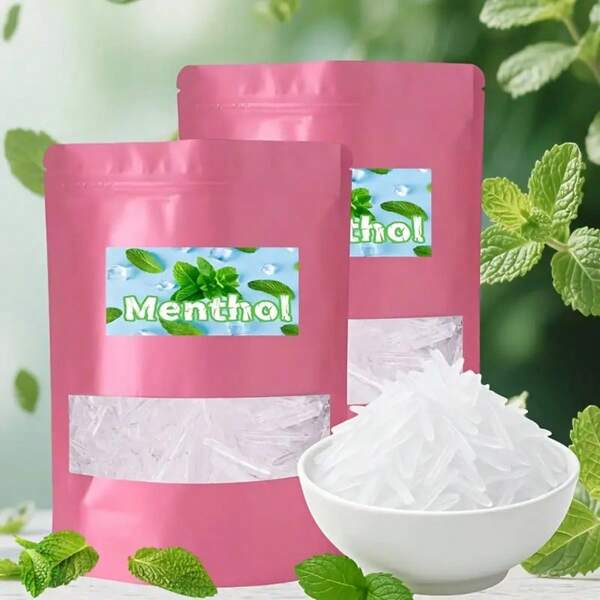 Desbloquea la frescura del verano, Cristales naturales de menta - Adecuados para spa y sauna, Fragancia fresca de menta, Frescura duradera, Ideal para inhalación de vapor y relajación - Empaque en bolsa sellada reutilizable, Adecuado como regalo de Navidad, Halloween y Pascua