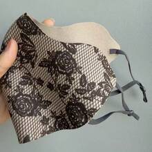 1 Stück Mehrfarbige Blumen bestickte, süße und sexy Maske für Frauen, Einweg-Einzelverpackung, im Ins-Stil, hoher ästhetischer Wert, leicht und atmungsaktiv