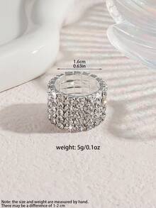 5pcs Luxury Crystal Jewelry Set: Necklace, Earrings, Bracelet, Ring, Exquisite Versatile Design Suitable For Women Daily, Wedding Party, Festival Holiday Gift - Exquisite Necklace Set - View 9