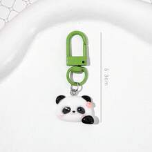 Panda Keychain - Creative And Cute Cartoon Student Schoolbag Hanger, Small Gift, Best Friend Gift, Couple Keychain - Random One - View 2
