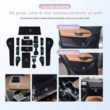 para 2022 - 2025 NX250 NX350 NX350H NX450H Revestimiento de consola central 2024 2025 NX Soporte de taza Insertos para puerta Ranura para consola Liner recortar 2024 2025 - Negro - - Ver 6