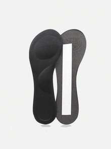 1 Pair Women's Sweat-Absorbent Anti-Slip Trimmable Breathable 3/4 Insole Shoe Pads - Black - View 9