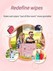 Șervețele umede super mini cu model de desene animate, pachet mic, șervețele umede portabile pentru curățenie zilnică, 8/16/32/64 buc