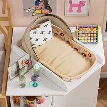 AYYDS Changing Table With Changing Top, Changing Table, Chest Of Drawers With 2 Drawers, Removable Changing Top, White - White - View 4